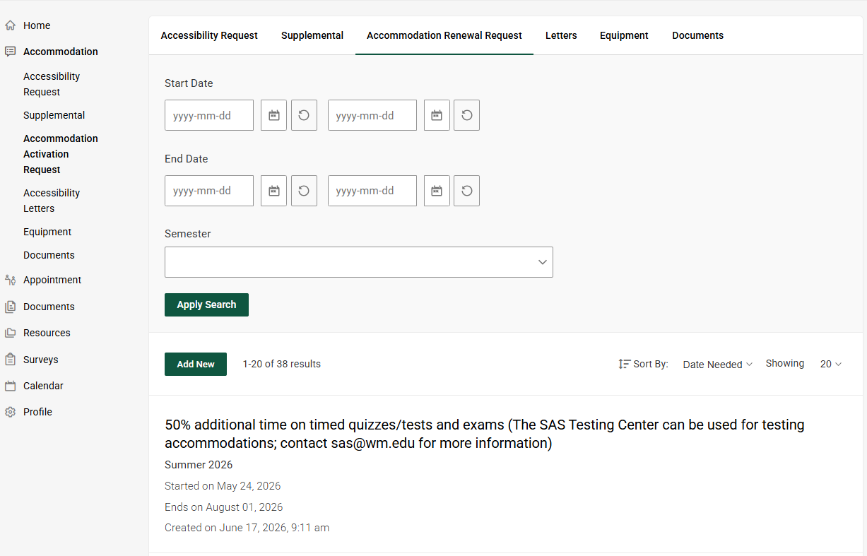 Accommodation Activation Step 5