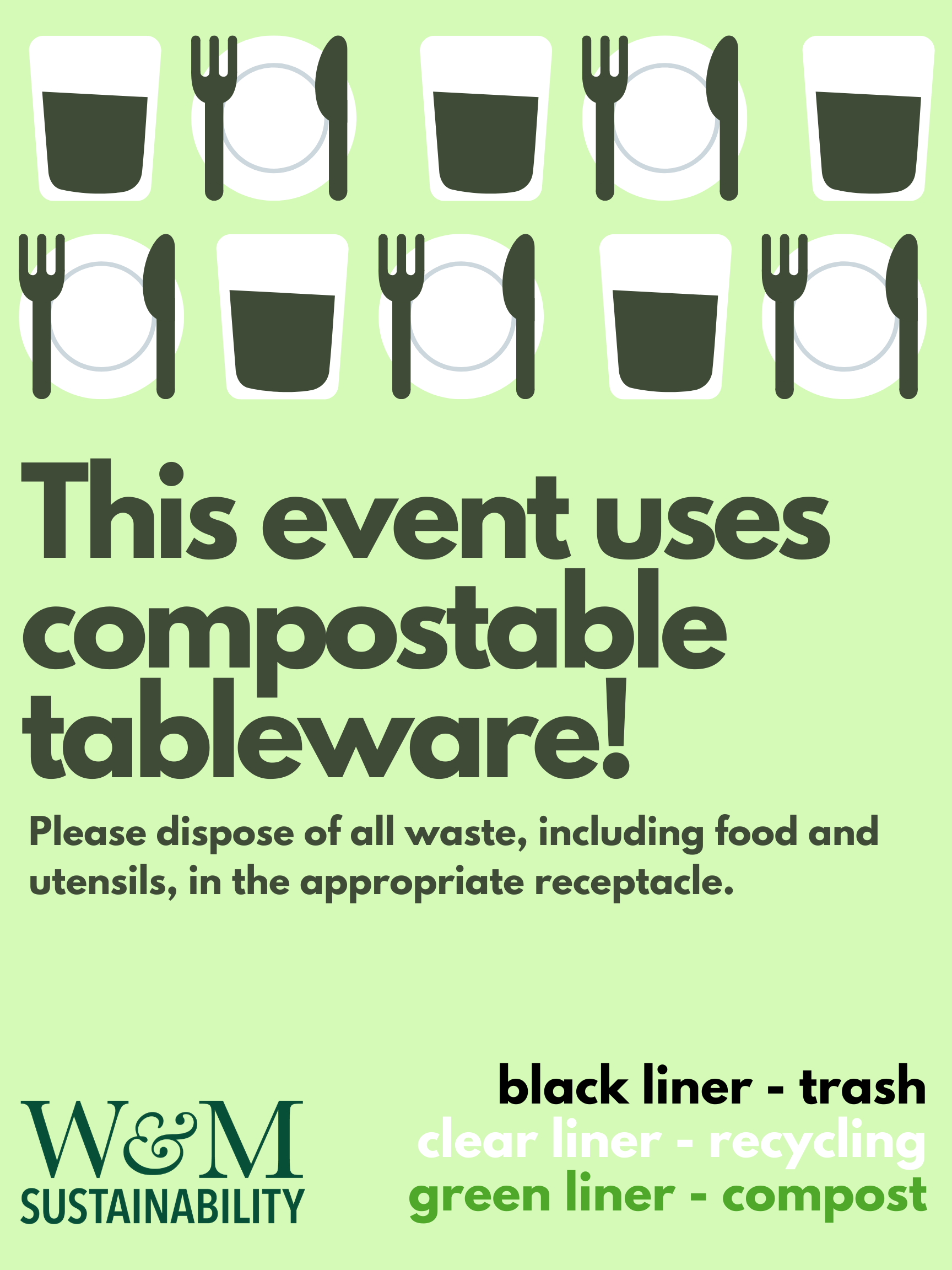 This event uses compostable cutlery!