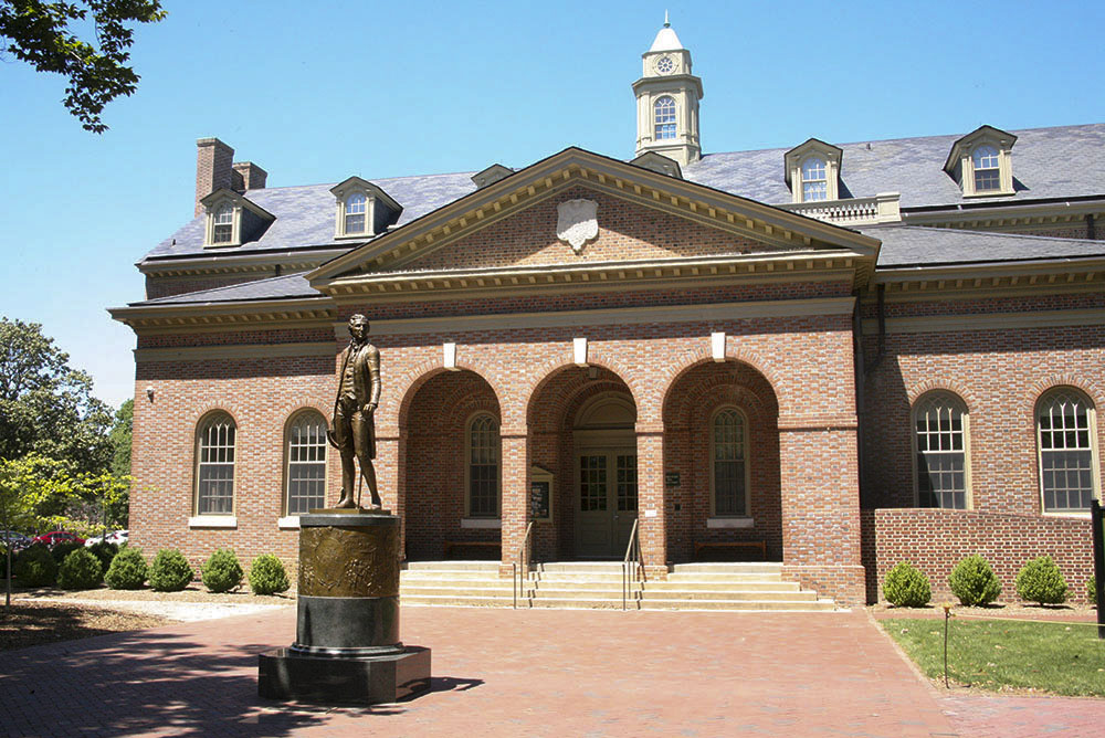 Tucker Hall shown from the front