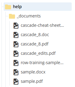 Sample documents storage folder.