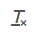 Icon showing the letters “Tx” with an underline, indicating text formatting.