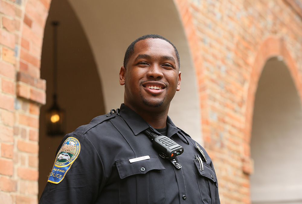 Values in Action award recipient, Officer Isaiah Johnson.