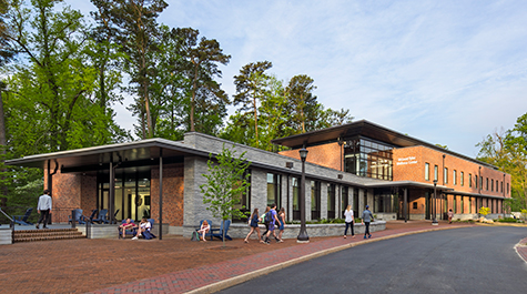 Outside shot of the Wellness Center. 