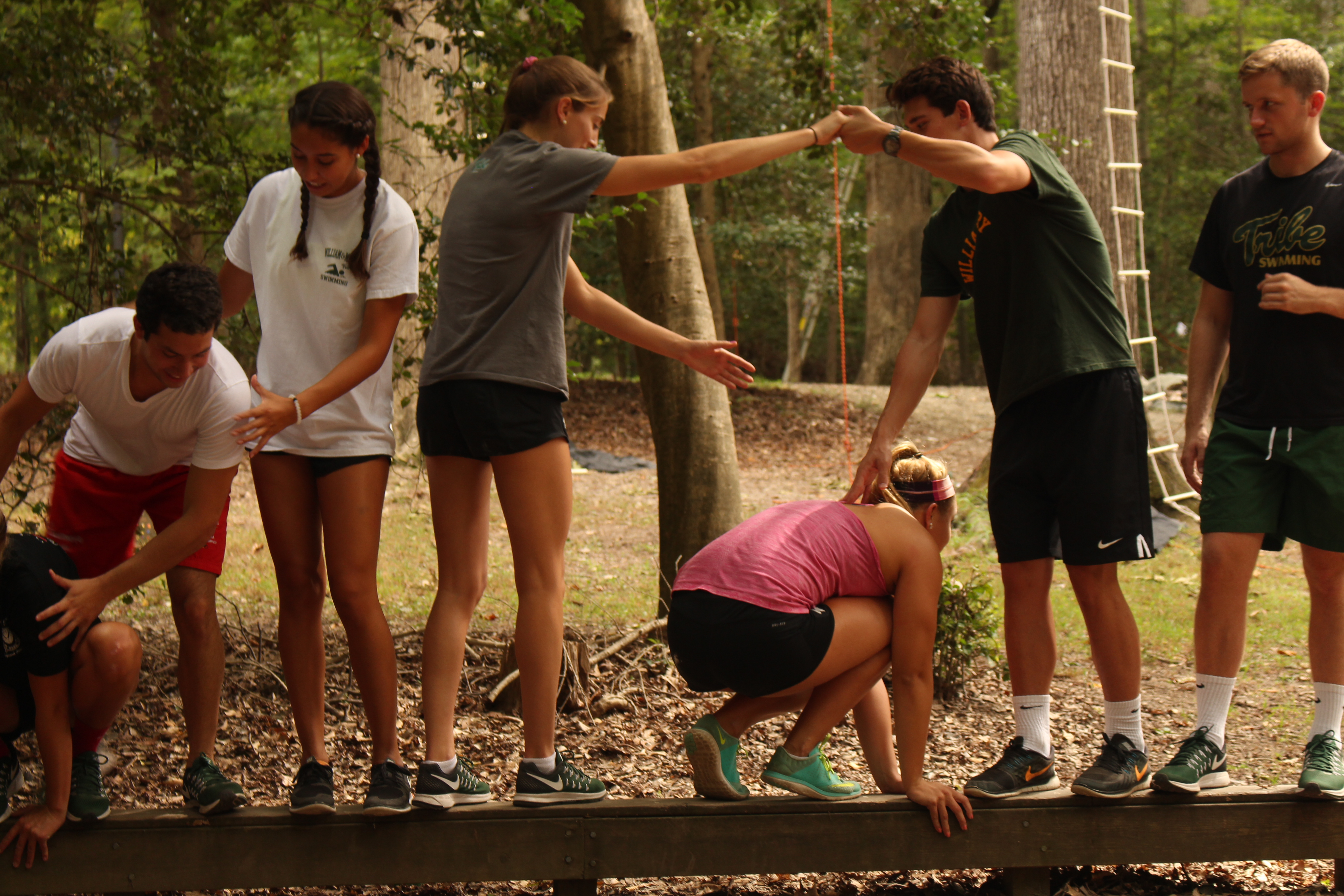 Team-building on Low Ropes