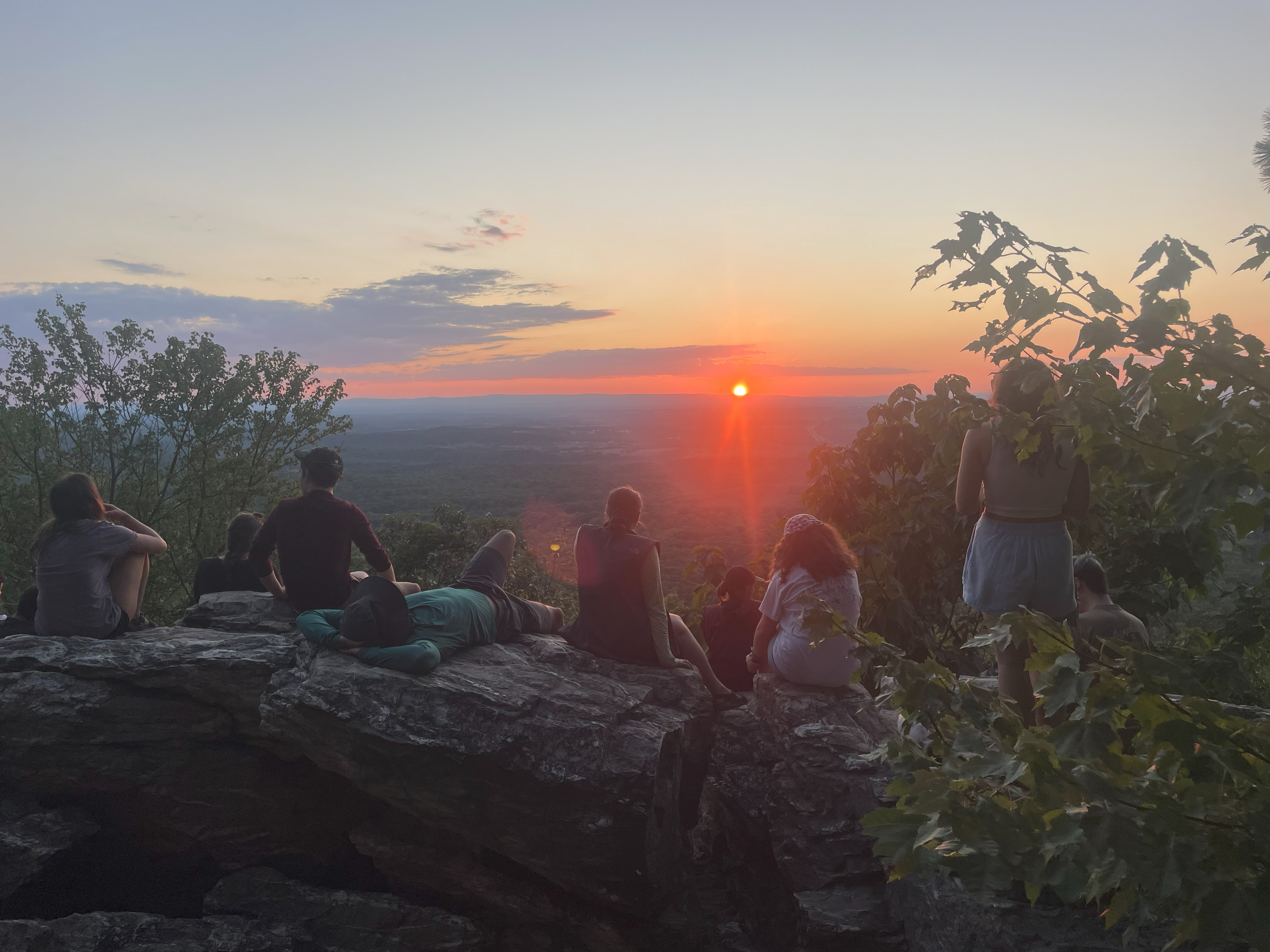 Sunset on Appalachian Trail