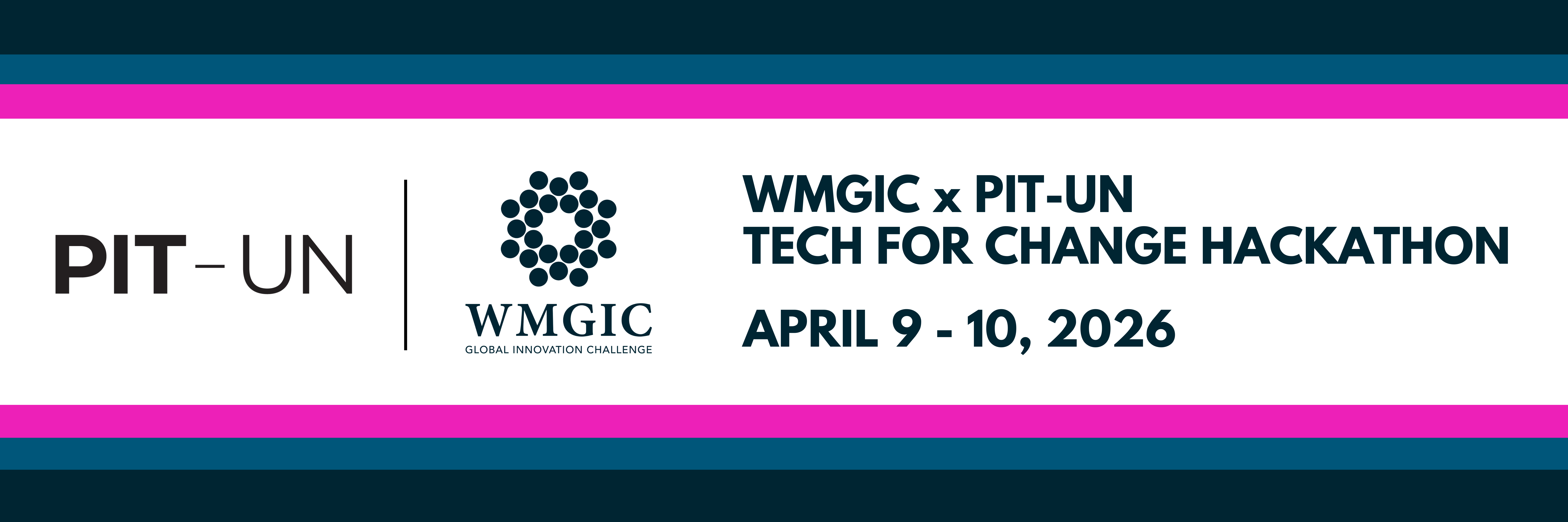 2026 WMGIC x PIT-UN Hackathon Banner