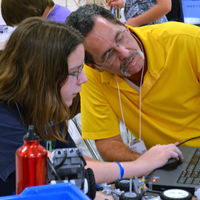 Hands-on activity is a hallmark of the STEM Education Alliance summer academies.