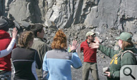 On the Piedmont, the group visited the Solite slate quarry.
