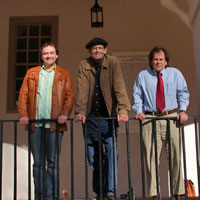 Timothy Costelloe (left), Adam Potkay (center) and Chandos Brown.