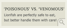 Poisonous vs. venomous
