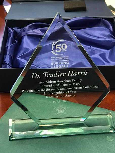 Trudier Harris Visit - Award