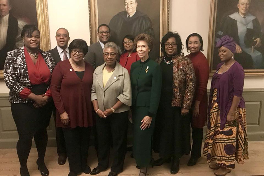 Group in President's Gallery