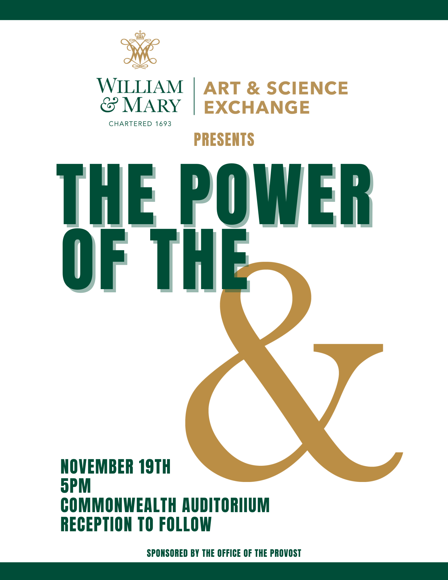 Poster for Power of the & Event on November 19, 2025