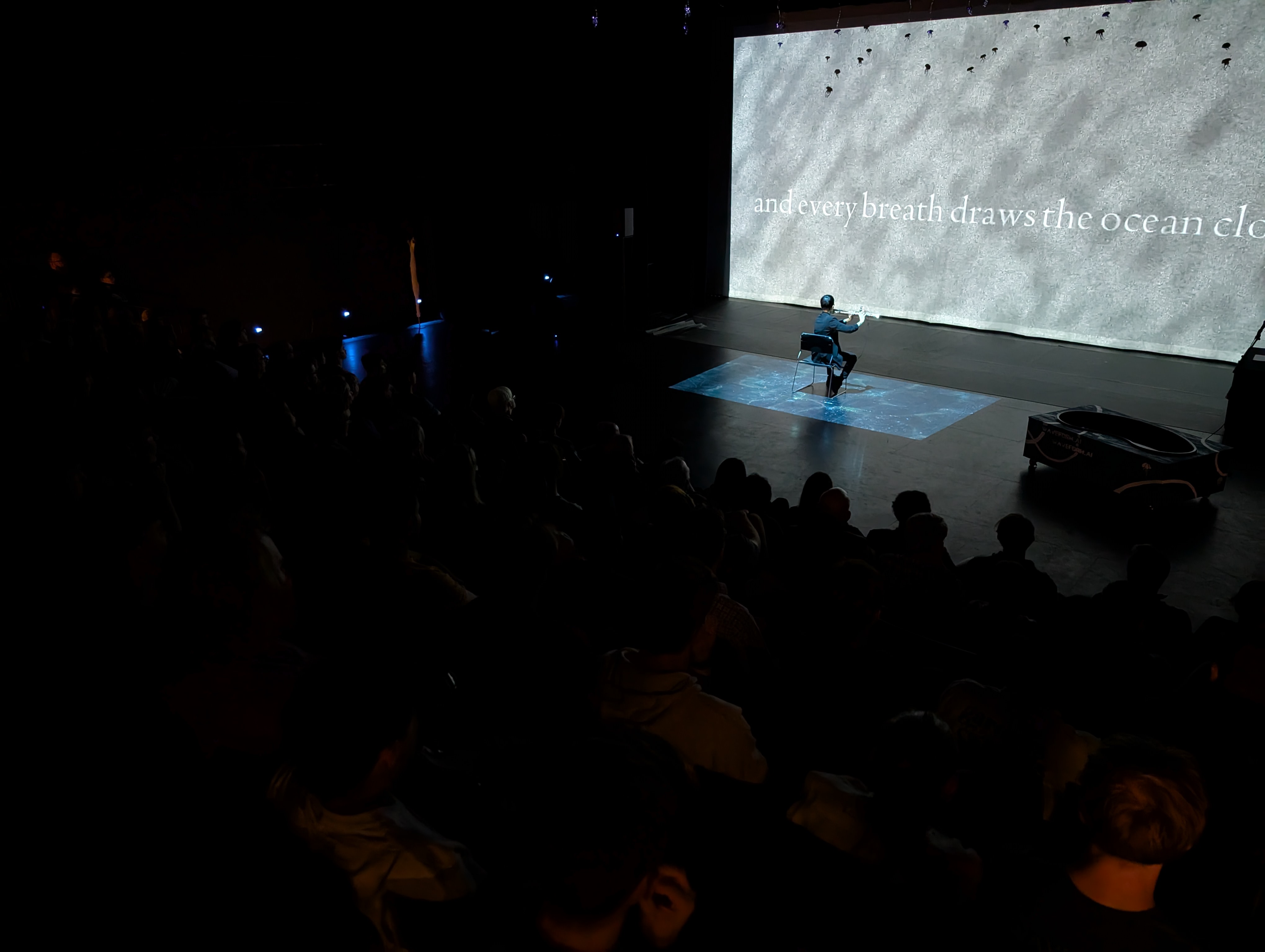 Artist Melo performs during Waveform.ai.