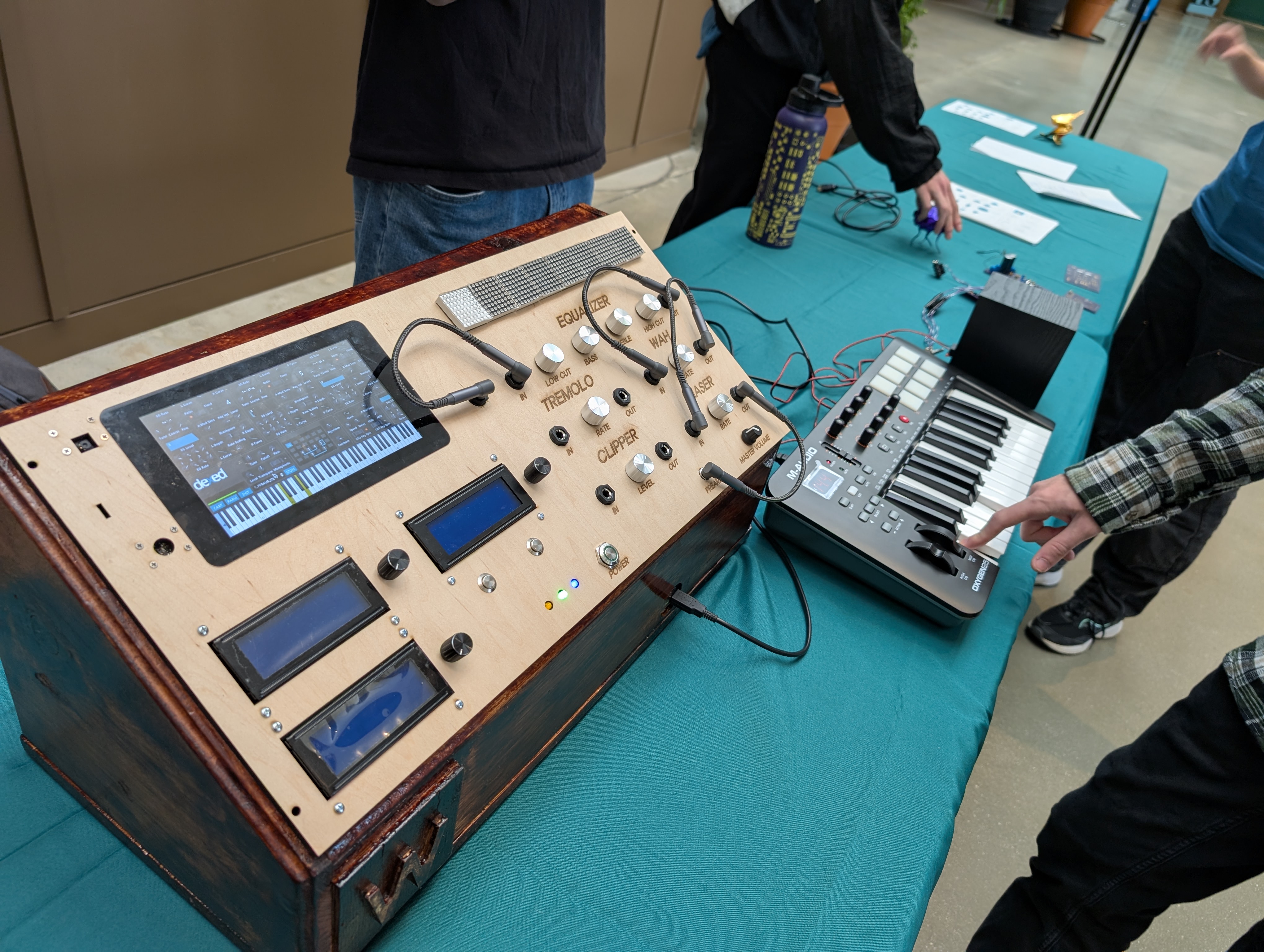 Musical items on display at a workshop