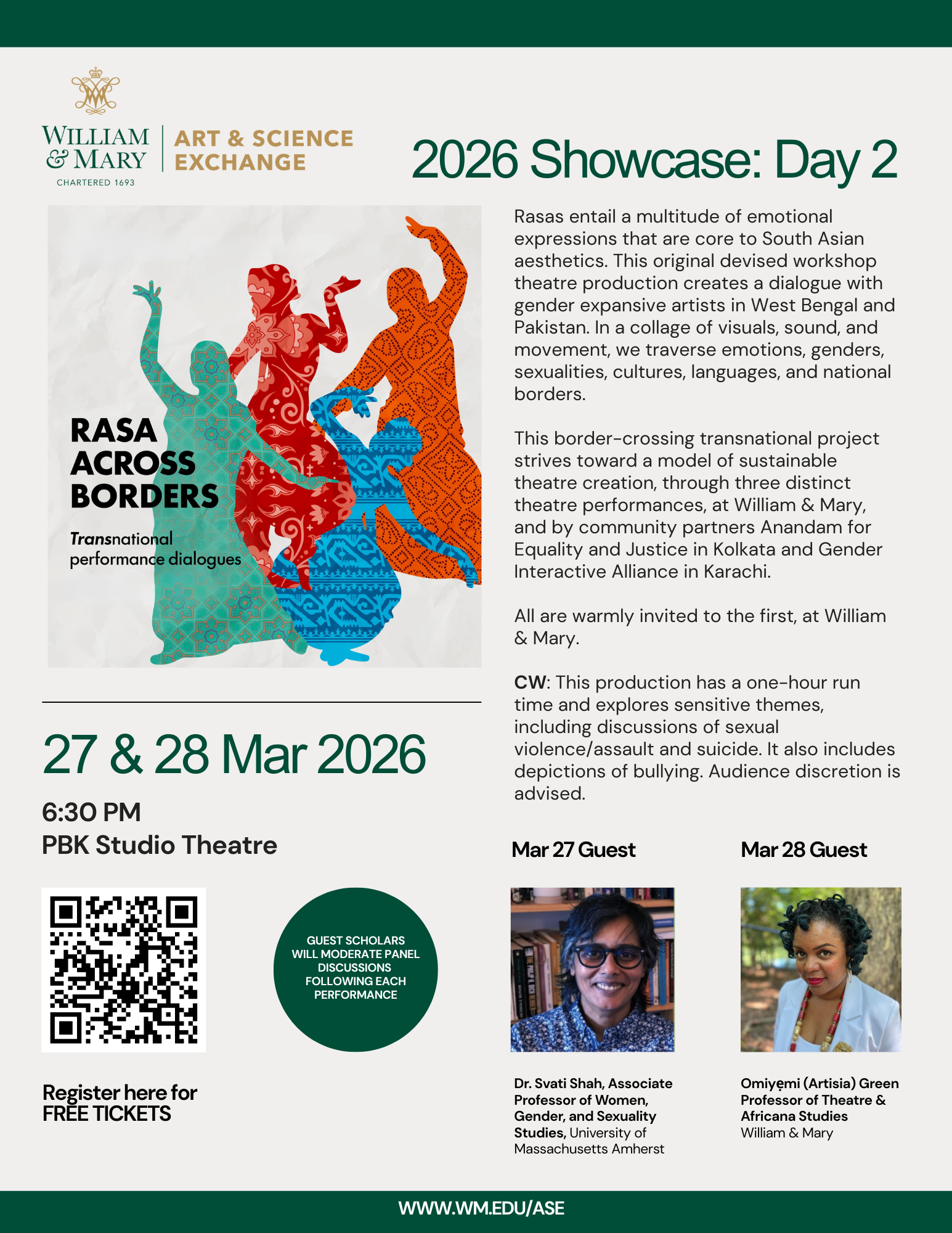 Rasa Across Borders informational flyer