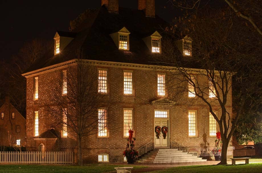 The President's House is located northeast of the Sir Christopher Wren Building.