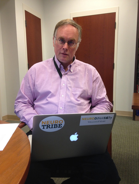 John prepares his book discussion material