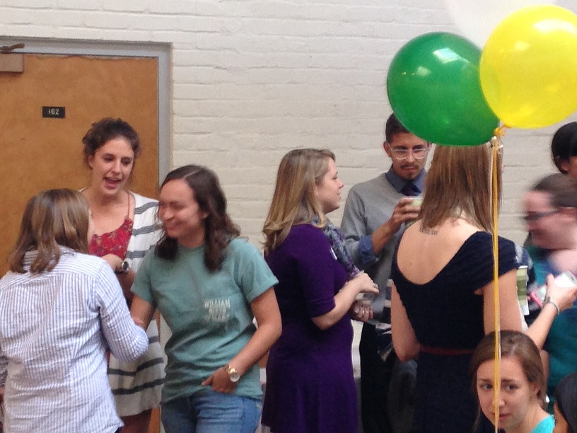 Students enjoy a reception at the Haven Open House