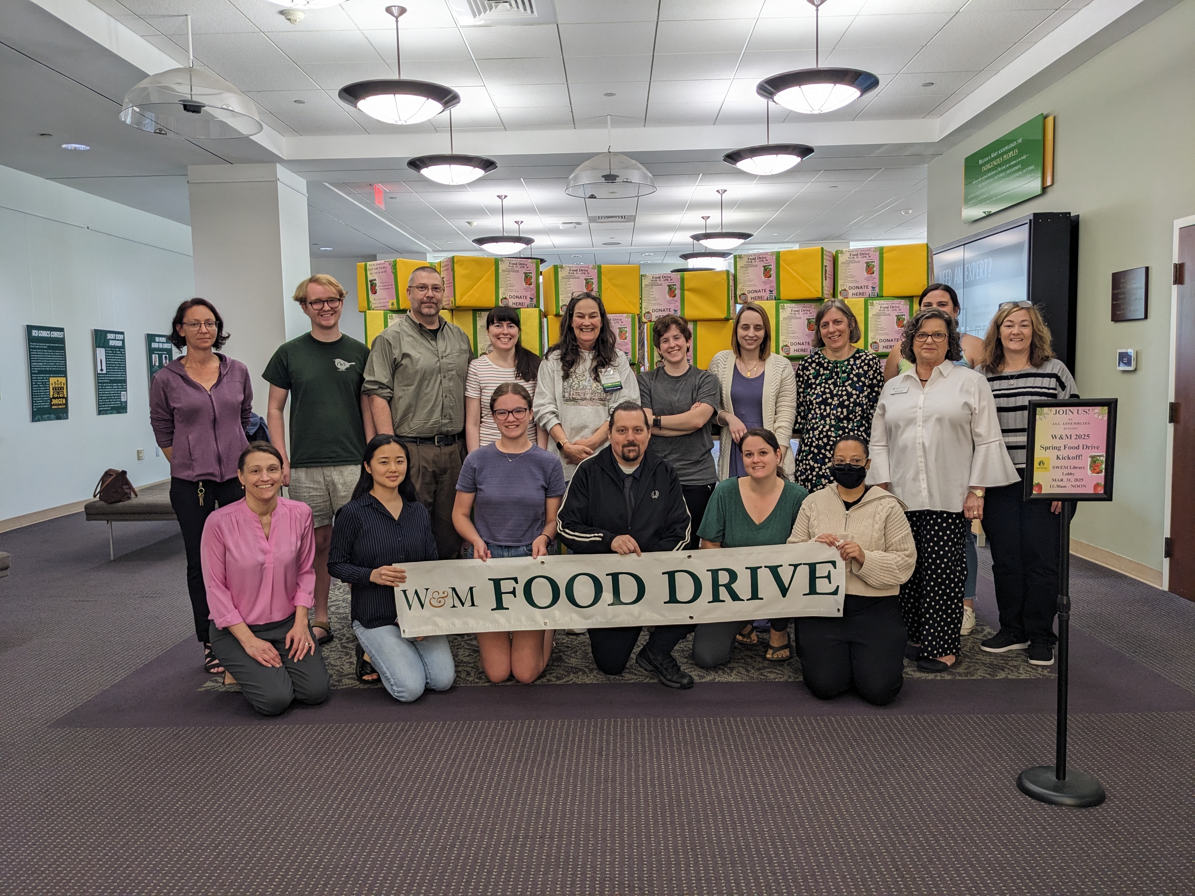 Spring 25 food drive kickoff