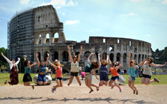 Students studying abroad