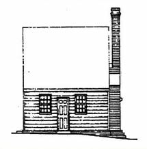 House as it probably appeared in 1798