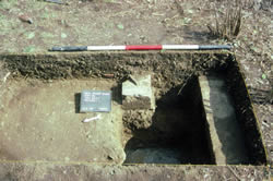 By gradually removing the soil with a flat shovel, the field crew can identify the natural stratigraphy and keep separate drawings, notes, and bags of artifacts from each layer.