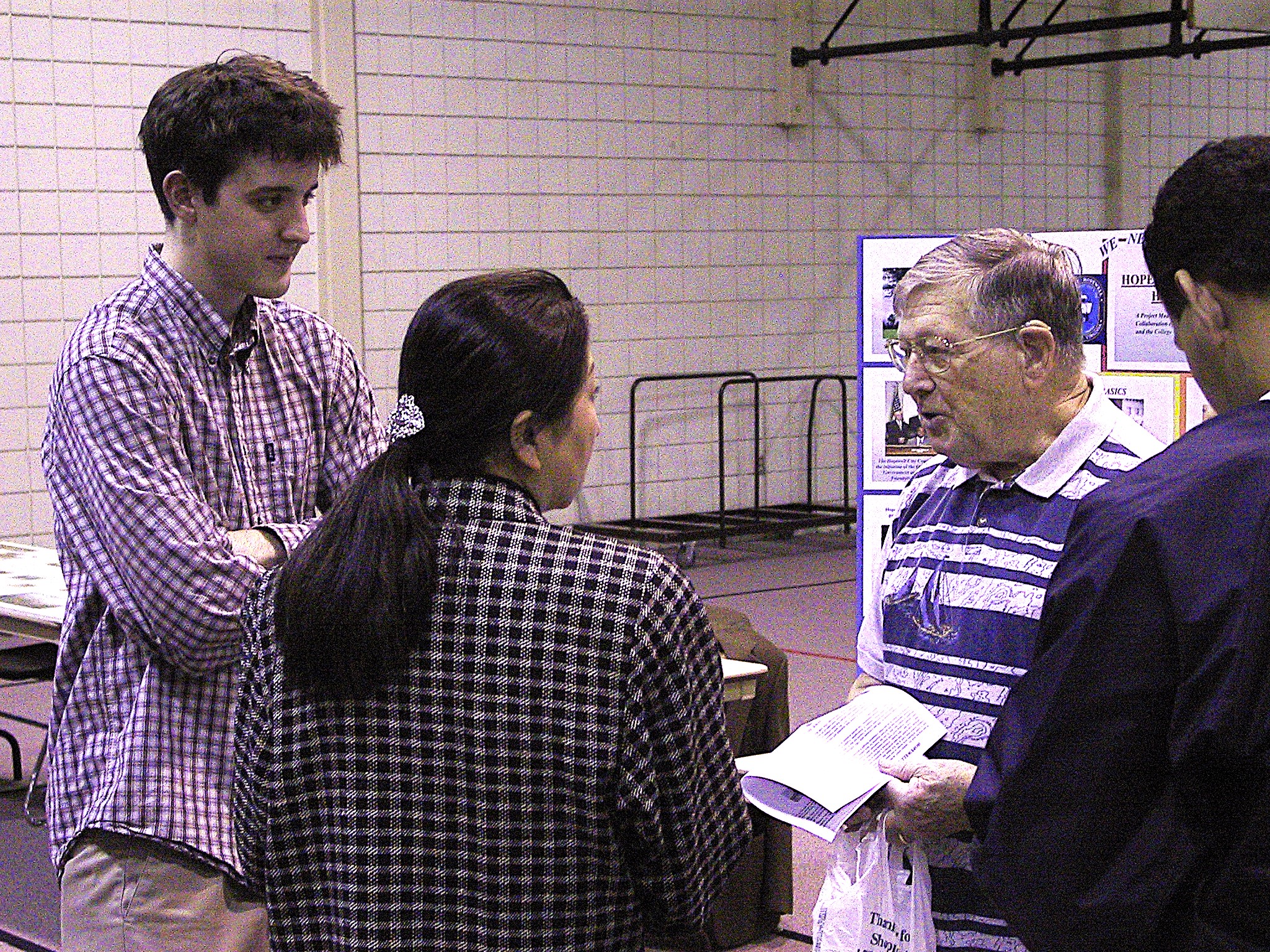 Community members initiate contact for an oral history project at the Road Show.