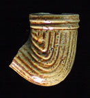Durable 'reed' tobacco pipes were used during the 1800s. Disposable reeds replaced the fragile ceramic stems common in the colonial period.