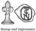 Stamp and impression