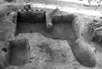 Similar features were discovered next to the hearth in Structure 2 at Site 44JC969.